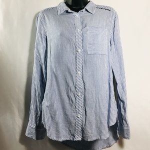 Juniors Small Arizona Button Up Boyfriend Shirt